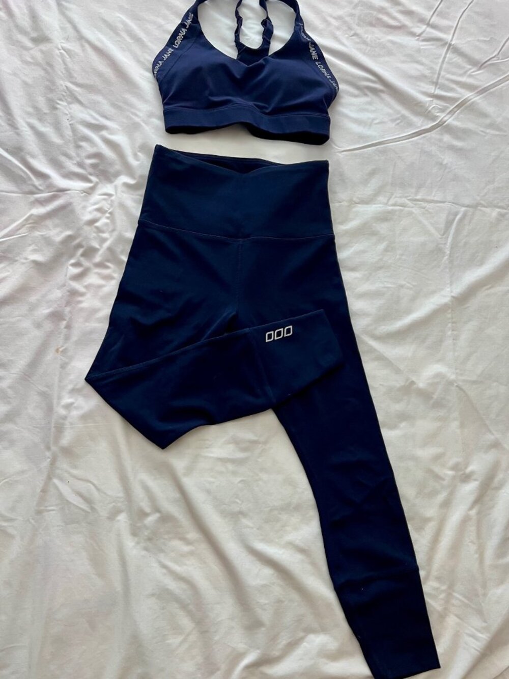 Lorna Jane Women's Sports Bra & Leggings SET in Navy XS